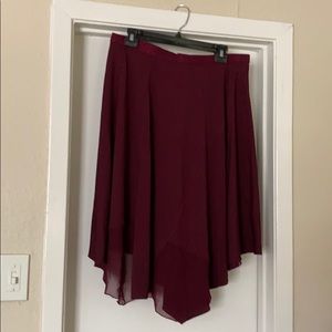 Banana Republic wine colored skirt. NWOT